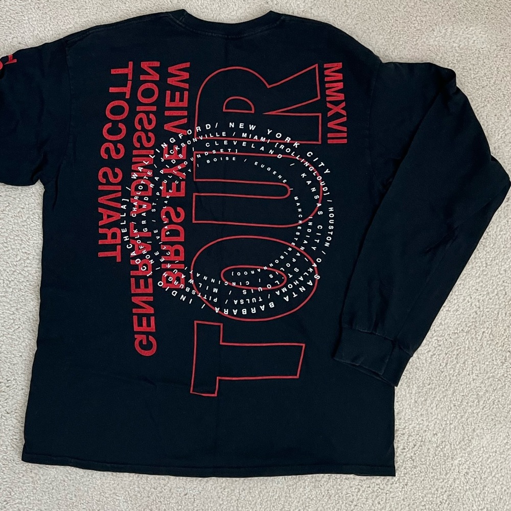 Travis Scott Birds Eye View Concert Long Sleeve Tee